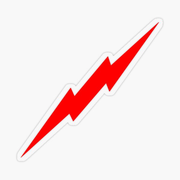 Item preview, Red Lightning Bolt designed and sold by kerchow.