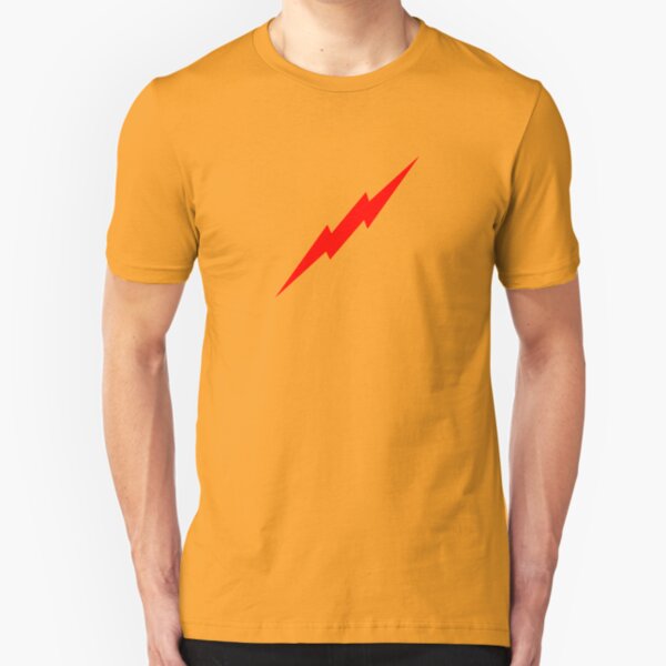 Red Lightning Bolt Slim Fit T-Shirt