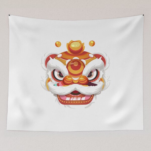 Item preview, Chinese Festival Lion Dance Costume designed and sold by Wangfu-tees.