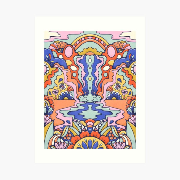 Waterfall Wilderness Art Print