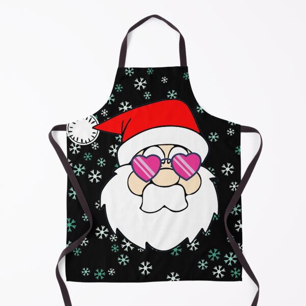 Item preview, Christmas Hipster Santa with Pink Sunglasses designed and sold by Rhu Creations.