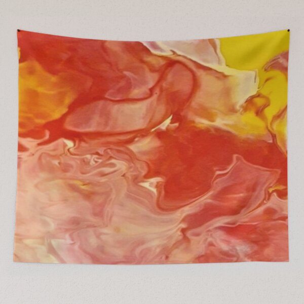 Item preview, Orange and Yellow Abstract Marble Swirls  designed and sold by Cheryl Willingham.