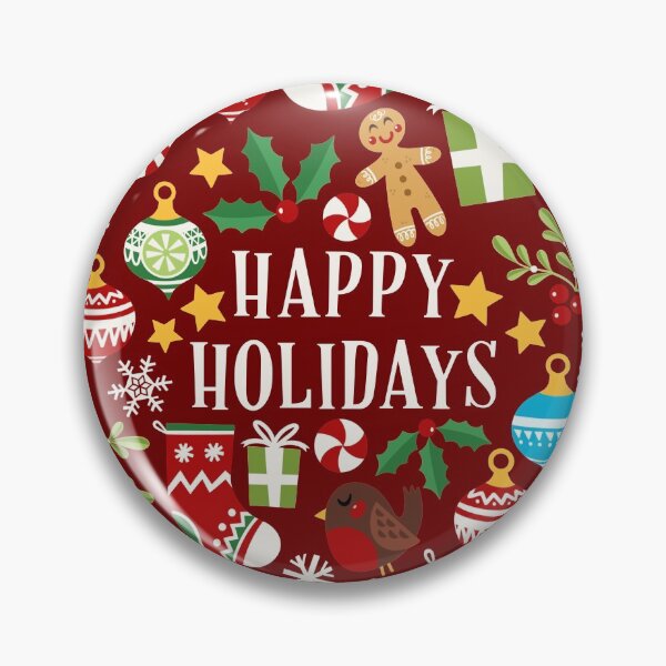 Item preview, Happy holidays Card - Red designed and sold by VeryEnglishGent.