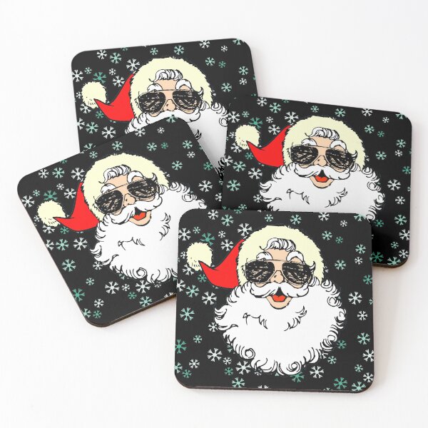 Item preview, Christmas Hipster Santa with Sunglasses designed and sold by Rhu Creations.