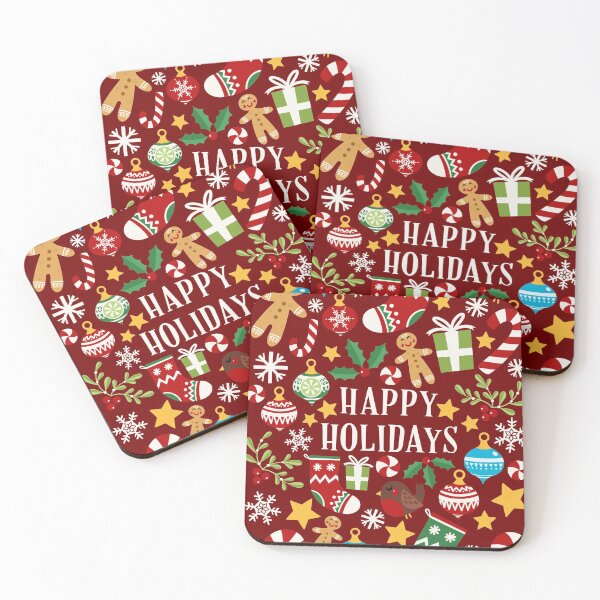 Item preview, Happy holidays Card - Red designed and sold by VeryEnglishGent.
