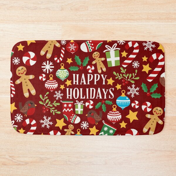 Item preview, Happy holidays Card - Red designed and sold by VeryEnglishGent.