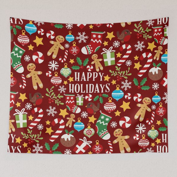 Item preview, Happy holidays Card - Red designed and sold by VeryEnglishGent.