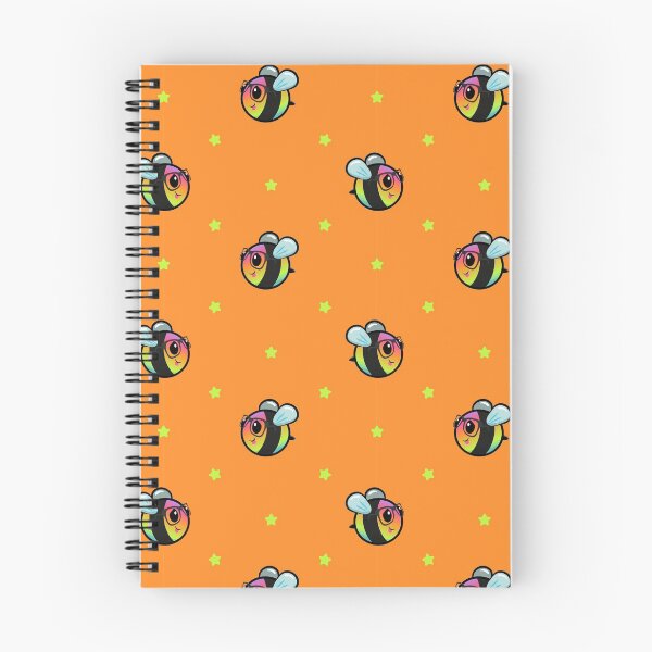 Item preview, Rainbow Bees & Stars (en naranja, letra más grande) designed and sold by Mandy Bee.