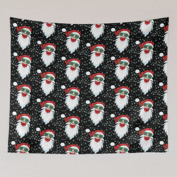 Item preview, Christmas Hipster Santa with Sunglasses designed and sold by Rhu Creations.