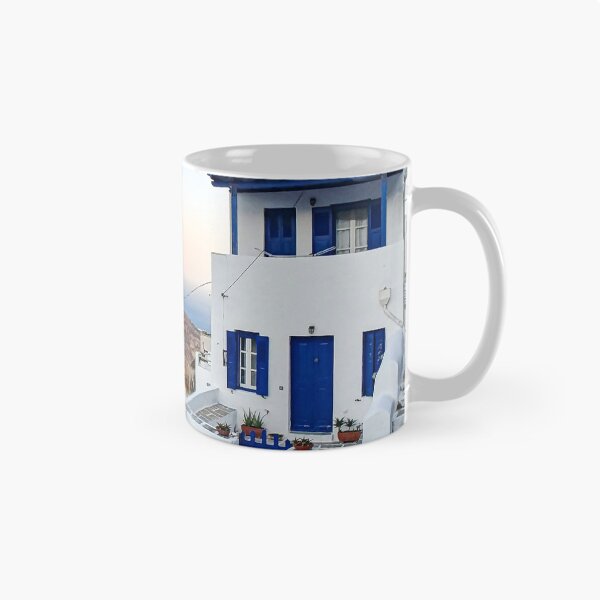 Item preview, Travel Greece Sifnos island greek Cyclades traditional architecture white blue house view sea designed and sold by am-mantilla2156.