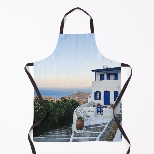 Item preview, Travel Greece Sifnos island greek Cyclades traditional architecture white blue house view sea designed and sold by am-mantilla2156.
