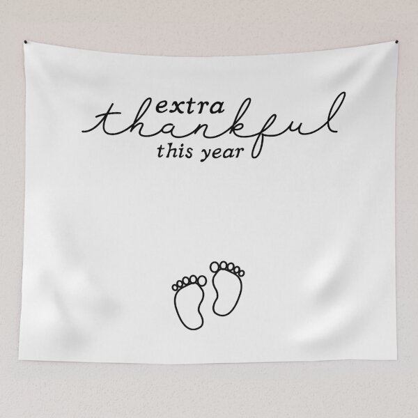 Item preview, Extra Thankful This Year Pregnancy Announcement designed and sold by TwinkleShop.