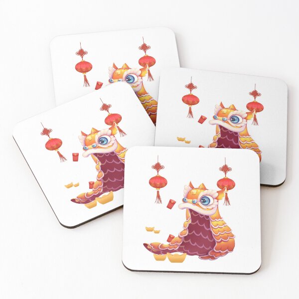 Item preview, Chinese Lion Dance & Red Lantern Celebration Festival Bring Luck & Fortune designed and sold by Wangfu-tees.