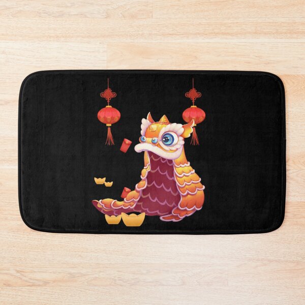 Item preview, Chinese Lion Dance & Red Lantern Celebration Festival Bring Luck & Fortune designed and sold by Wangfu-tees.