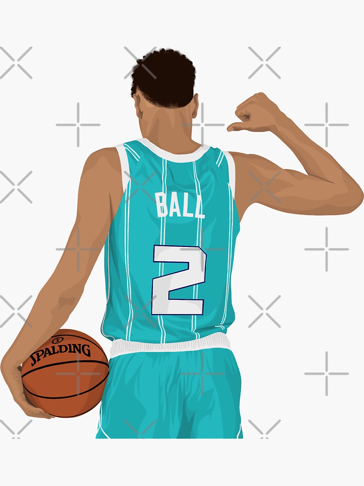 Men's Pro Standard LaMelo Ball Teal Charlotte Hornets Capsule Player Baseball Button-Up Shirt Size: Extra Large