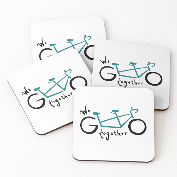 Item preview, We go together - teal designed and sold by Tandem Celebrations.
