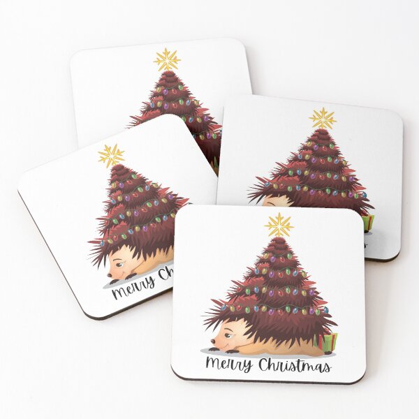 Item preview, Hedgehog Christmas Tree designed and sold by GravitiTees.