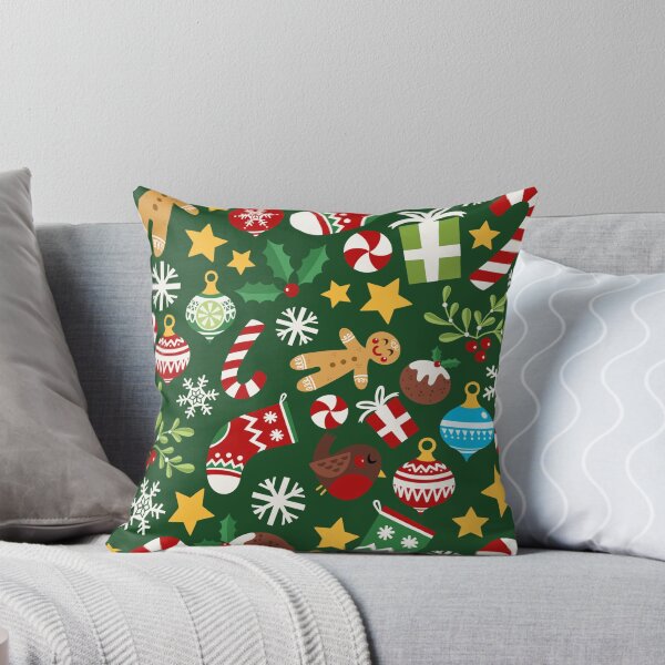 Item preview, Happy Christmas Card pattern - Green designed and sold by VeryEnglishGent.