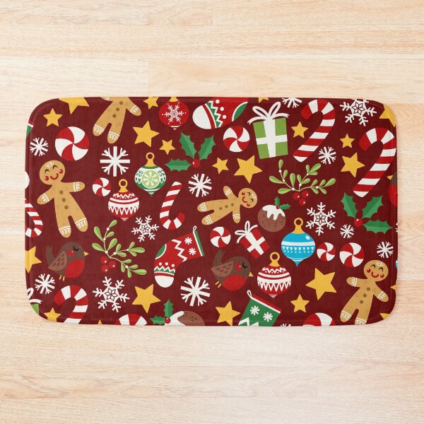 Item preview, Happy Christmas Card pattern - red designed and sold by VeryEnglishGent.