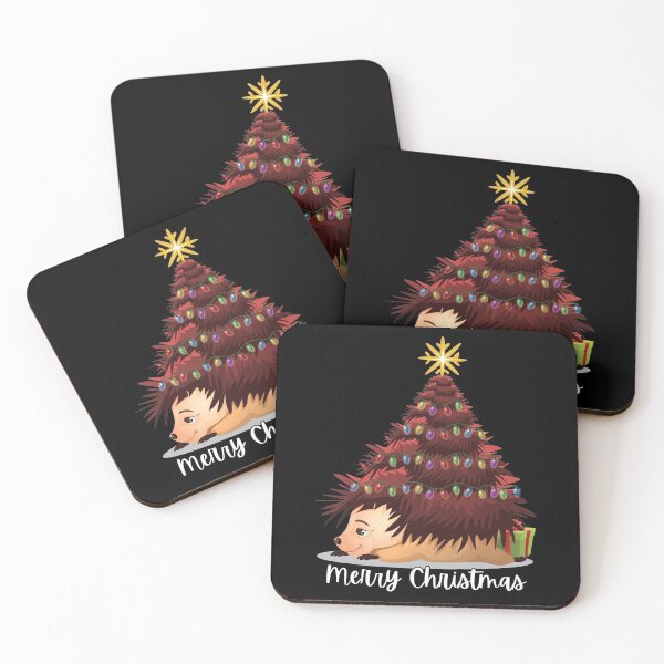 Item preview, Hedgehog Christmas Tree Cute Prickly Pet designed and sold by GravitiTees.