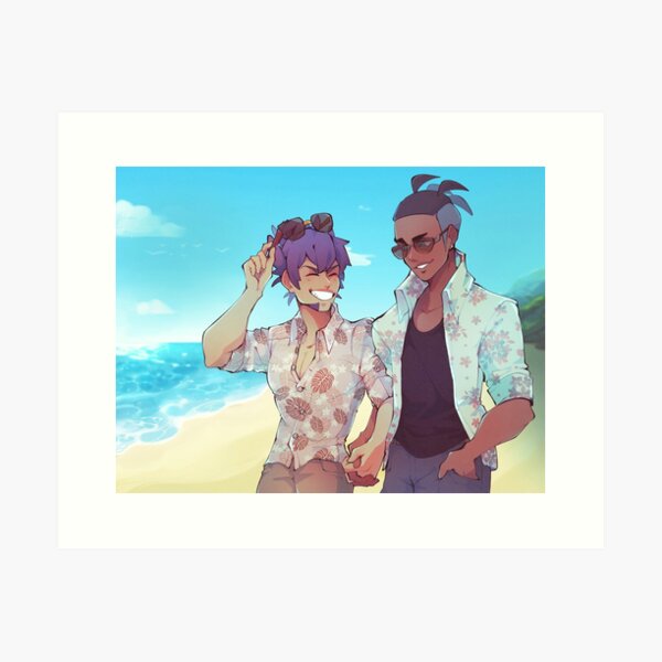 Raihan and Leon Honeymoon Art Print