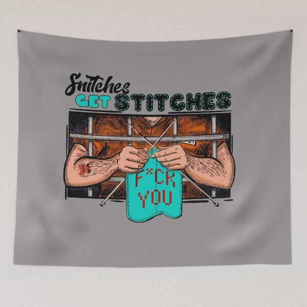 Item preview, Snitches get stitches designed and sold by Shelmodine79.
