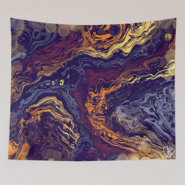 Item preview, Penumbra, digital fluid pour with cells designed and sold by MayGreenAbgrall.