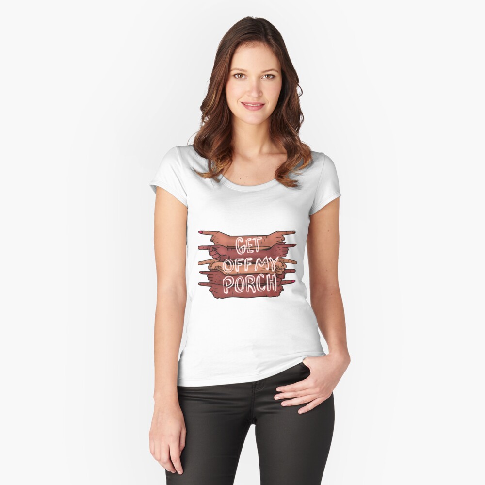 Item preview, Fitted Scoop T-Shirt designed and sold by CanWeKickIt.