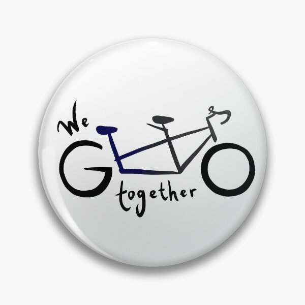 Item preview, We go together - gray/blue designed and sold by Tandem Celebrations.