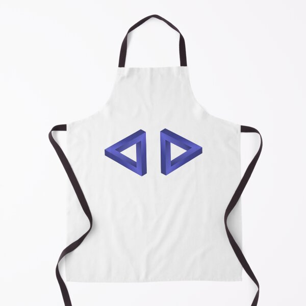 Item preview, The Impossible Penrose Triangle Optical Illusion Original Art ( Blue ) designed and sold by pgons.