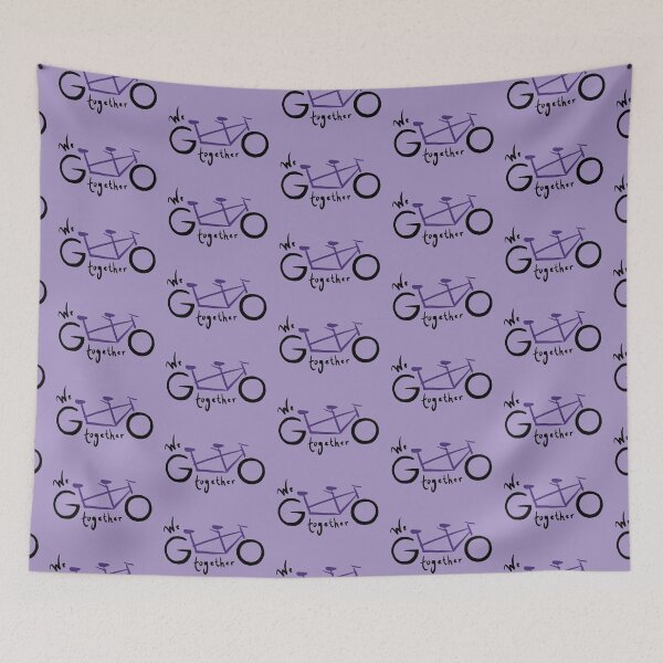 Item preview, We go together - purple  designed and sold by Tandem Celebrations.