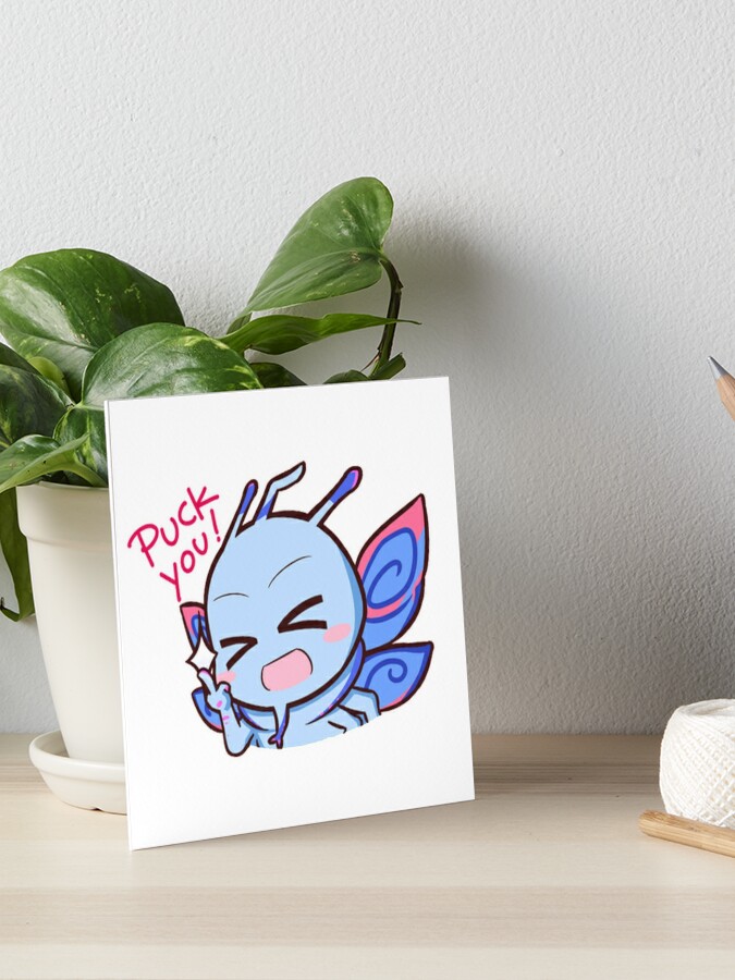 Puck Chibi Dota 2 Art Board Print By Juangames Redbubble