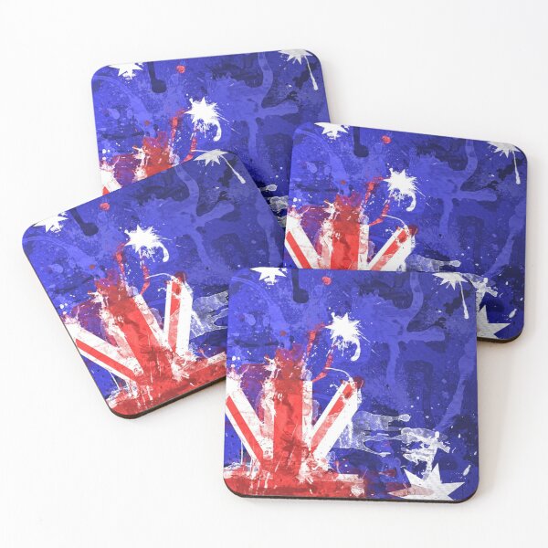 Item preview, Australian Flag Painting Dripping designed and sold by sstrayadesigns.