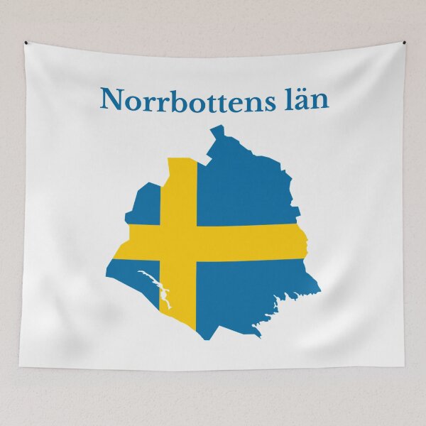 Item preview, Norrbotten County Map, Swedish County, Sweden. designed and sold by marosharaf.