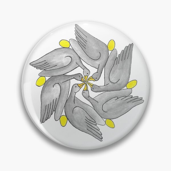 Item preview, Six Geese A-Laying (A Meeting of Beaks and Golden Eggs) designed and sold by MadebyB4U.