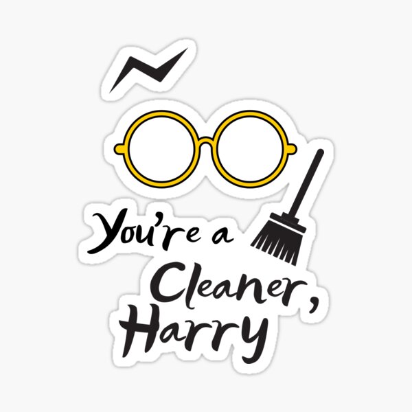 You're a Cleaner Harry Funny Cleaning Lady Gift Housekeeping Fun Sticker