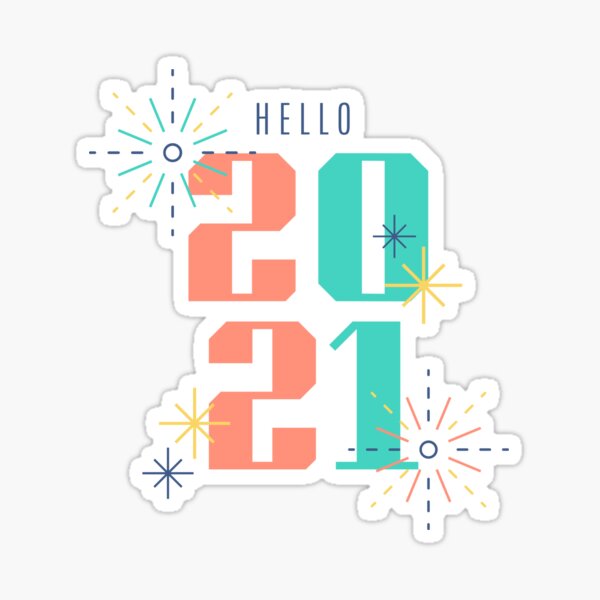 Item preview, Hello 2021 | New Years | Fireworks | 2021 | designed and sold by Jeleedesigns.