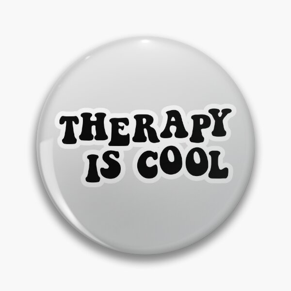 Item preview, Therapy is Cool Black designed and sold by Gold Star Creative.