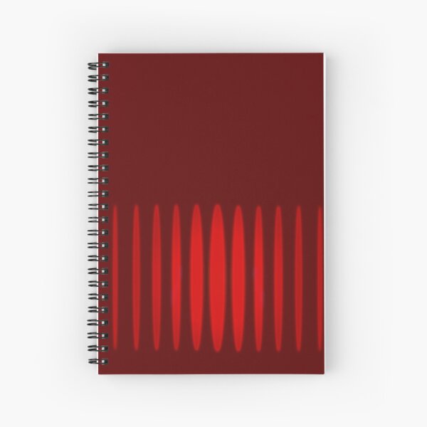 duality. wave light theory Spiral Notebook
