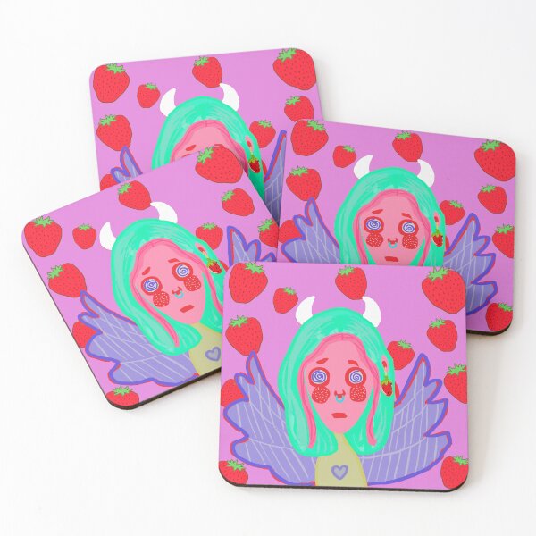 Item preview, Strawberry devil/angel designed and sold by drawingsbyella.