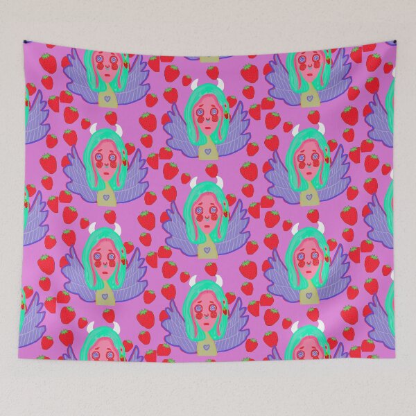 Item preview, Strawberry devil/angel designed and sold by drawingsbyella.