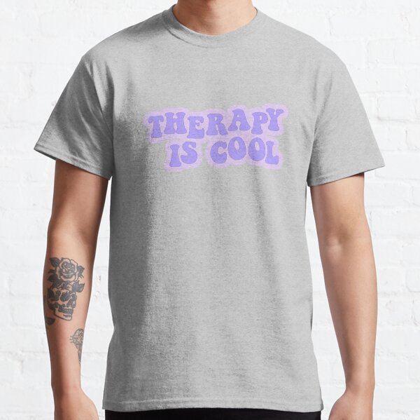 Therapy is Cool Purple Classic T-Shirt