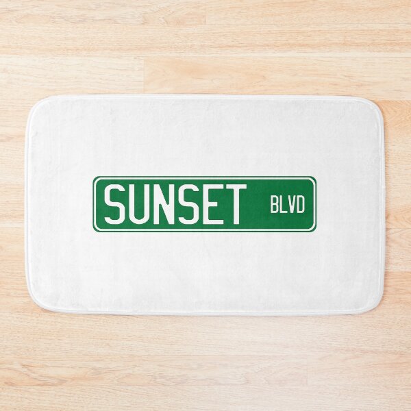 Item preview, Sunset Blvd green sign designed and sold by unfamouzzz.