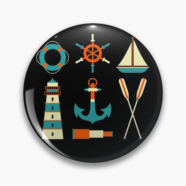 Item preview, Retro nautical elements designed and sold by della95.