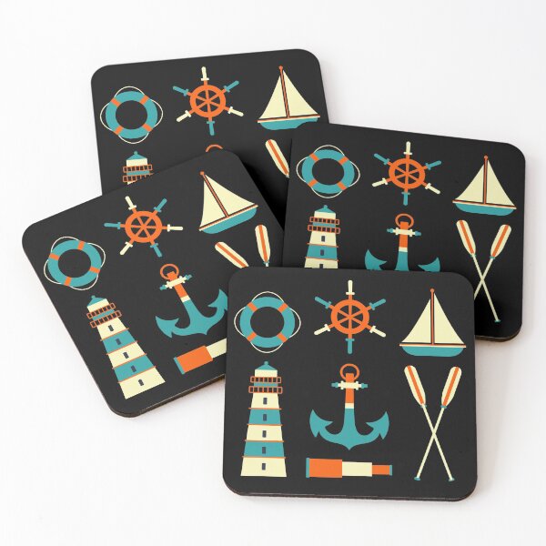 Item preview, Retro nautical elements designed and sold by della95.