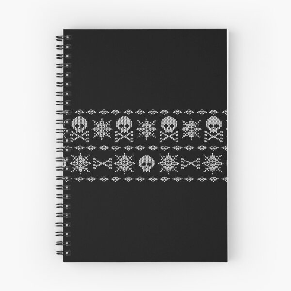 Item preview, Black & White Skull Fair Isle designed and sold by AlyssaBat.