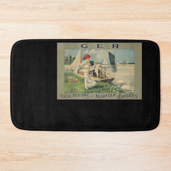 Item preview, retro classic Norfolk Broads poster designed and sold by CorasPosters.