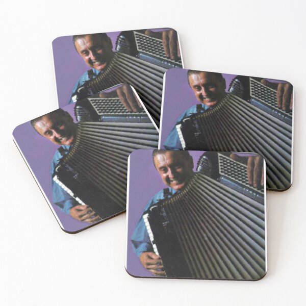Item preview, Frankie Yankovic with PANcordion purple background designed and sold by gameshowfan2001.
