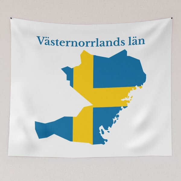 Item preview, Vasternorrlands County Map, Swedish County, Sweden. designed and sold by marosharaf.