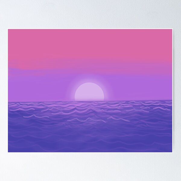 Item preview, Bi Pride Sunset Landscape designed and sold by izzychar.
